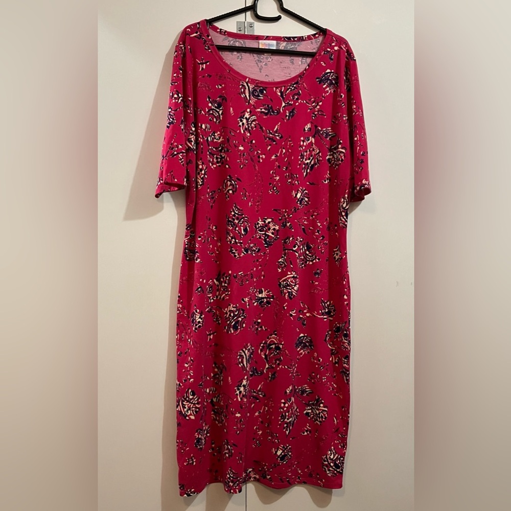 LuLaRoe Abstract Pattern Midi Dress